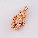 Dije Oso Articulado 3.6g / 2.4cm Oro Rosa 18K