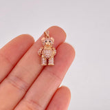 Dije Oso Articulado 3.6g / 2.4cm Oro Rosa 18K