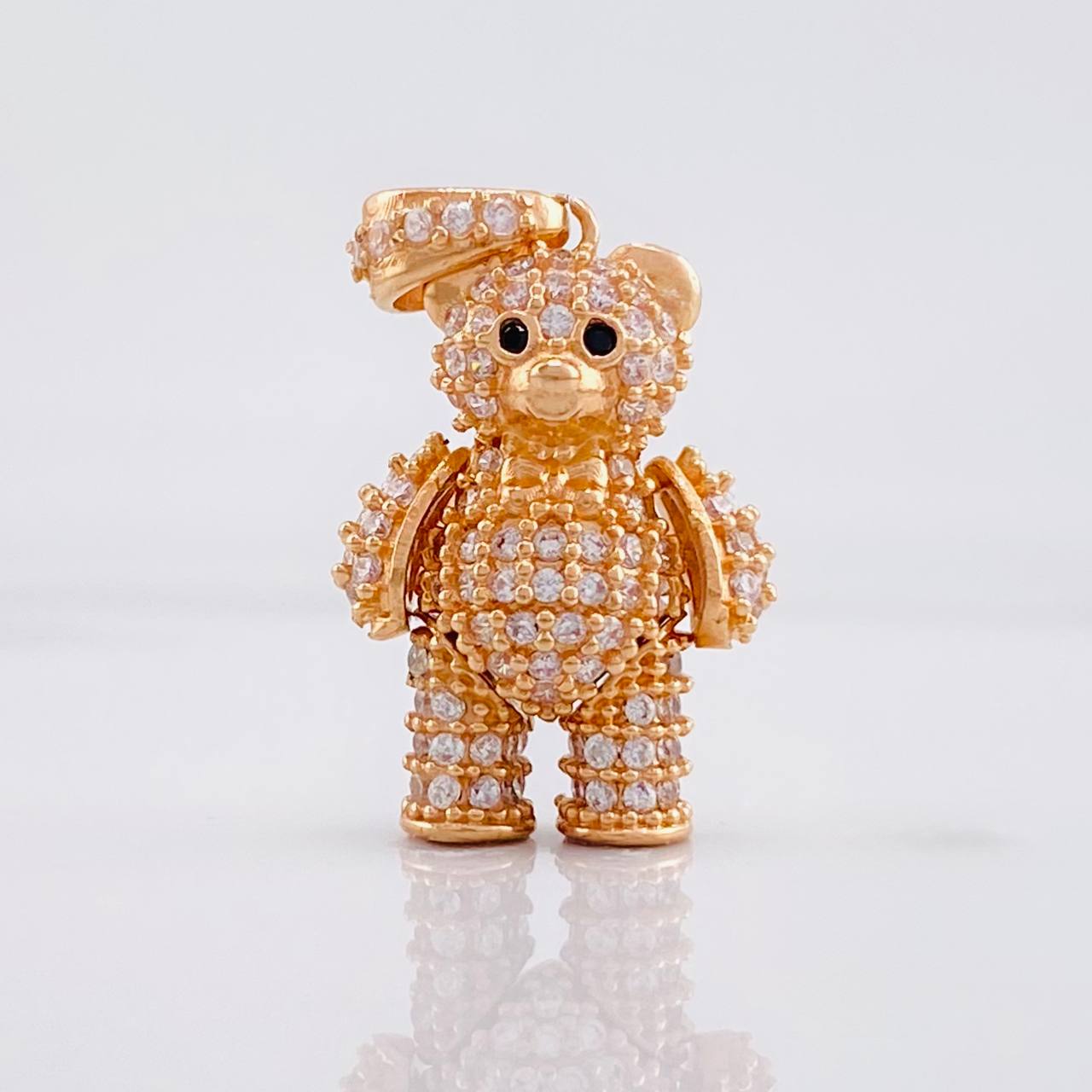 Dije Oso Articulado 3.6g / 2.4cm Oro Rosa 18K
