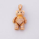 Dije Oso Articulado 3.65g / 2.4cm Oro Rosa 18K