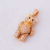 Dije Oso Articulado 3.5g / 2.4cm Oro Rosa 18K