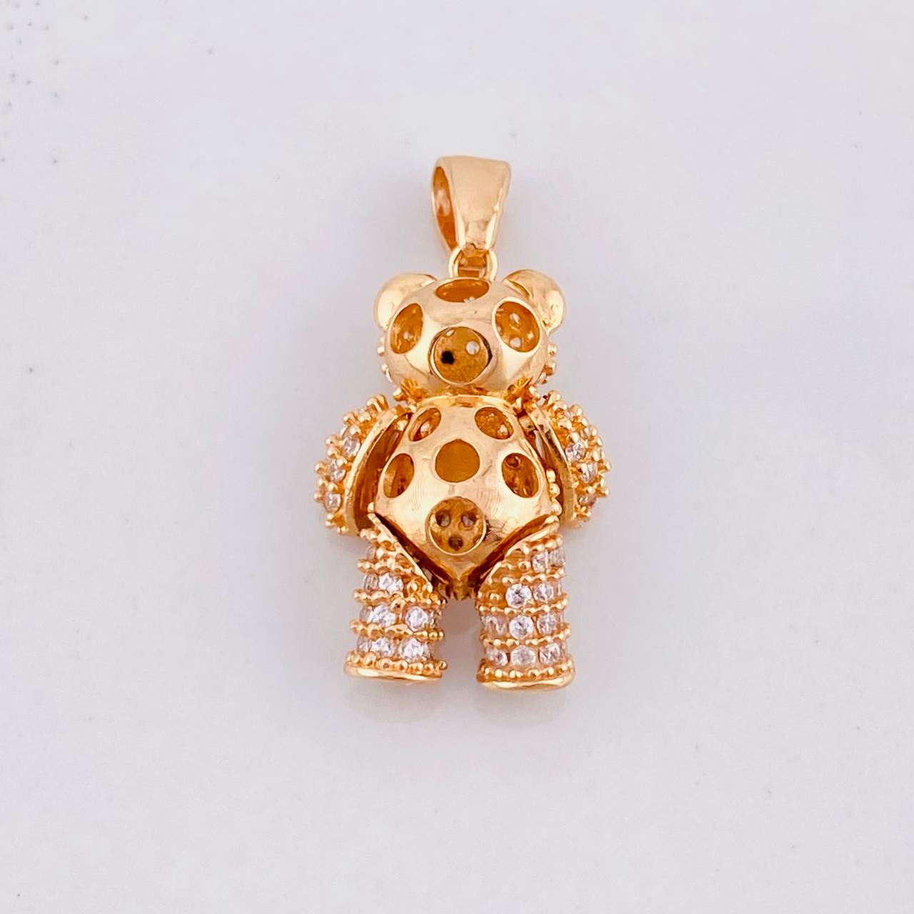 Dije Oso Articulado 3.65g / 2.4cm Oro Rosa 18K