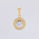 Dije Halo Tupido 4.8g / 2.7cm Oro Amarillo 18K