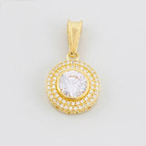 Dije Halo Tupido 4.8g / 2.7cm Oro Amarillo 18K