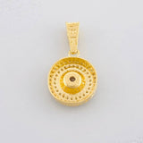 Dije Halo Tupido 4.8g / 2.7cm Oro Amarillo 18K