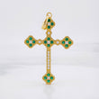 Dije Cruz Trebol 5.9g / 5cm Oro Amarillo 18K