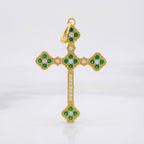 Dije Cruz Trebol 5.9g / 5cm Oro Amarillo 18K