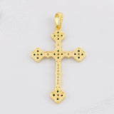 Dije Cruz Trebol 5.9g / 5cm Oro Amarillo 18K