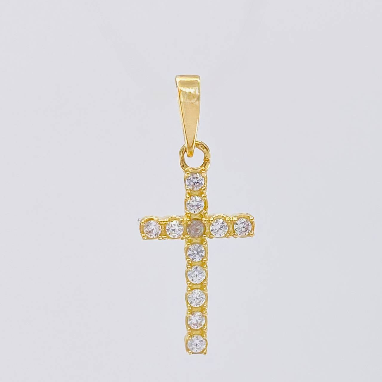 Dije Cruz Tupida 1.45g / 2.2cm Oro Amarillo  18K