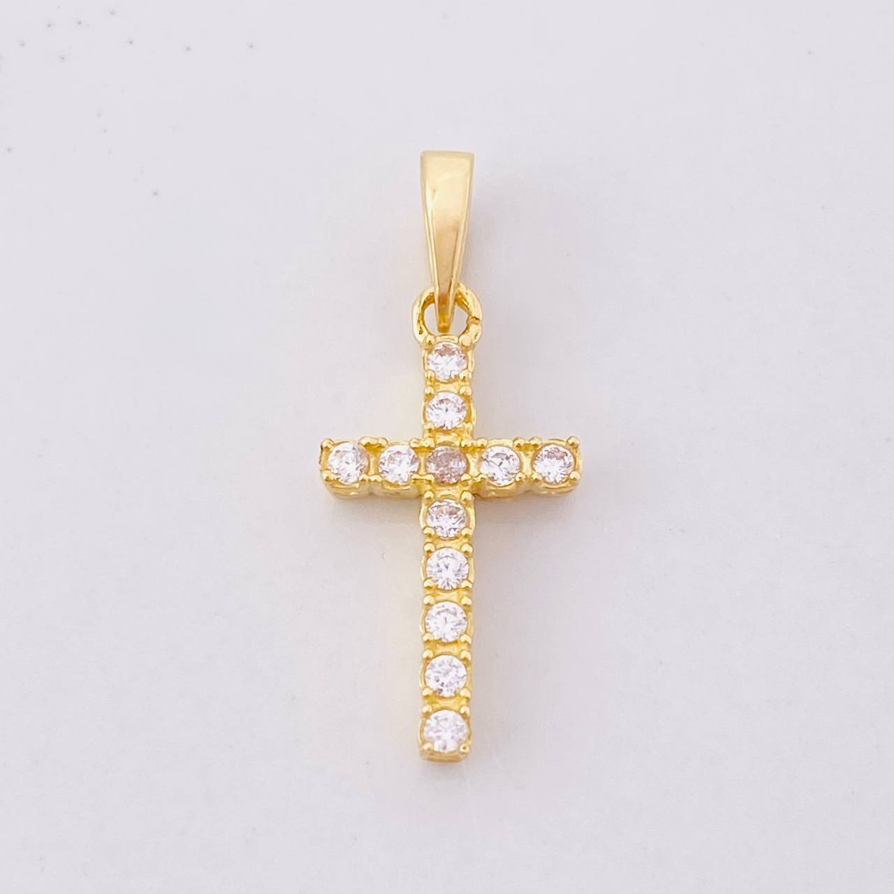 Dije Cruz Tupida 1.45g / 2.2cm Oro Amarillo  18K