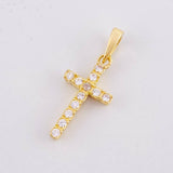 Dije Cruz Tupida 1.45g / 2.2cm Oro Amarillo  18K