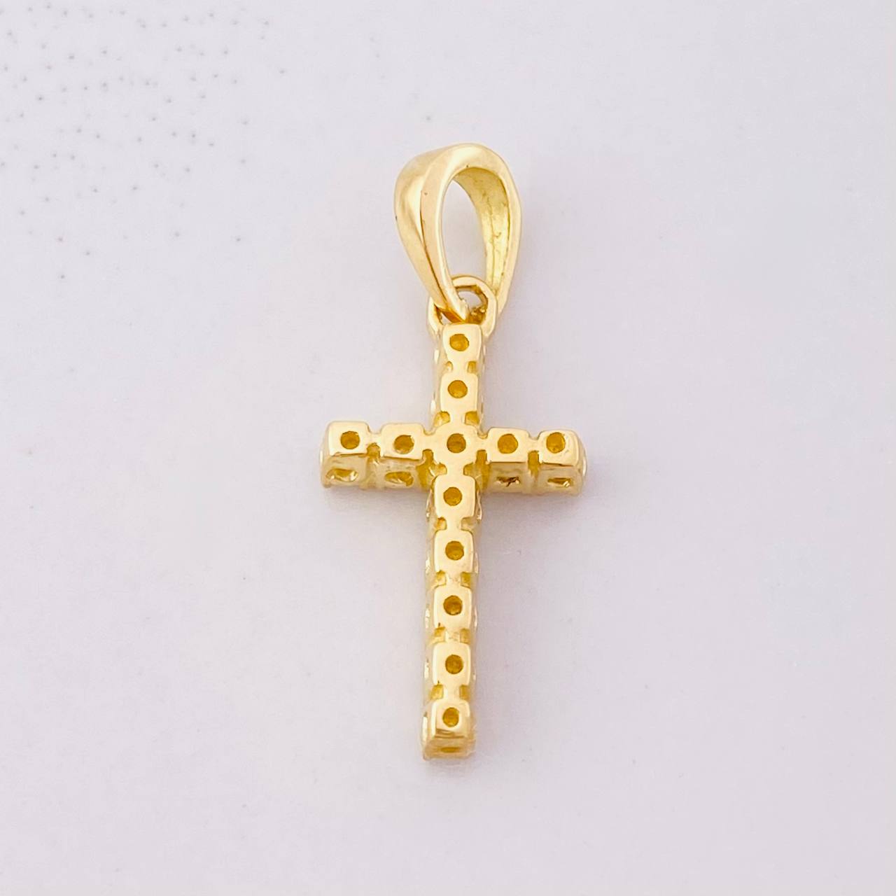 Dije Cruz Tupida 1.45g / 2.2cm Oro Amarillo  18K