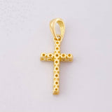 Dije Cruz Tupida 1.45g / 2.2cm Oro Amarillo  18K