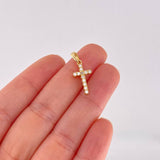 Dije Cruz Tupida 1.45g / 2.2cm Oro Amarillo  18K