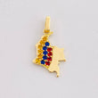 Dije Mapa Colombia 1.8g / 2.5cm Oro Amarillo 18K