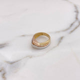 Anillo Alianza 5.2gr / T6 1/2 / Tres Oros 18K $