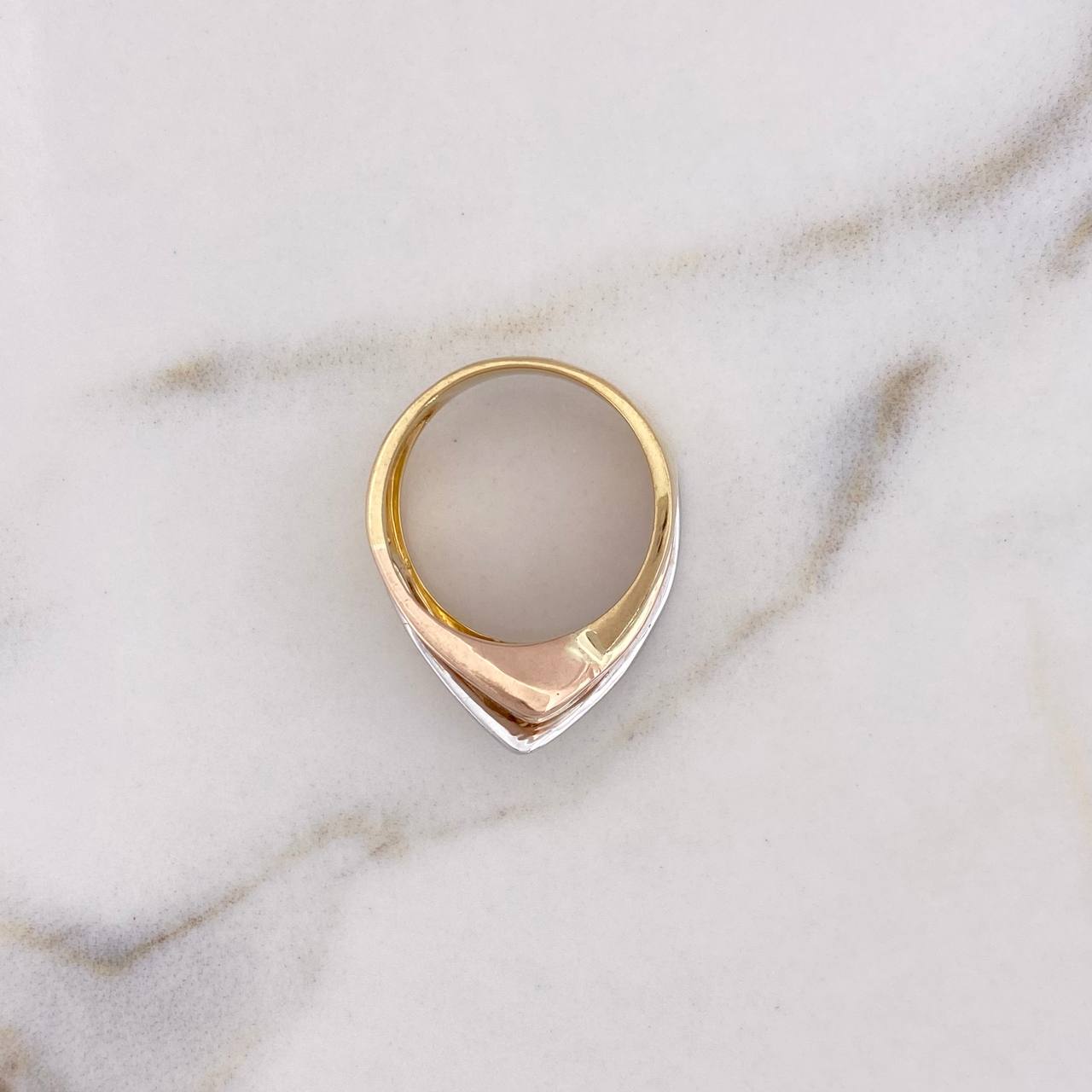 Anillo Alianza 5.2gr / T6 1/2 / Tres Oros 18K $