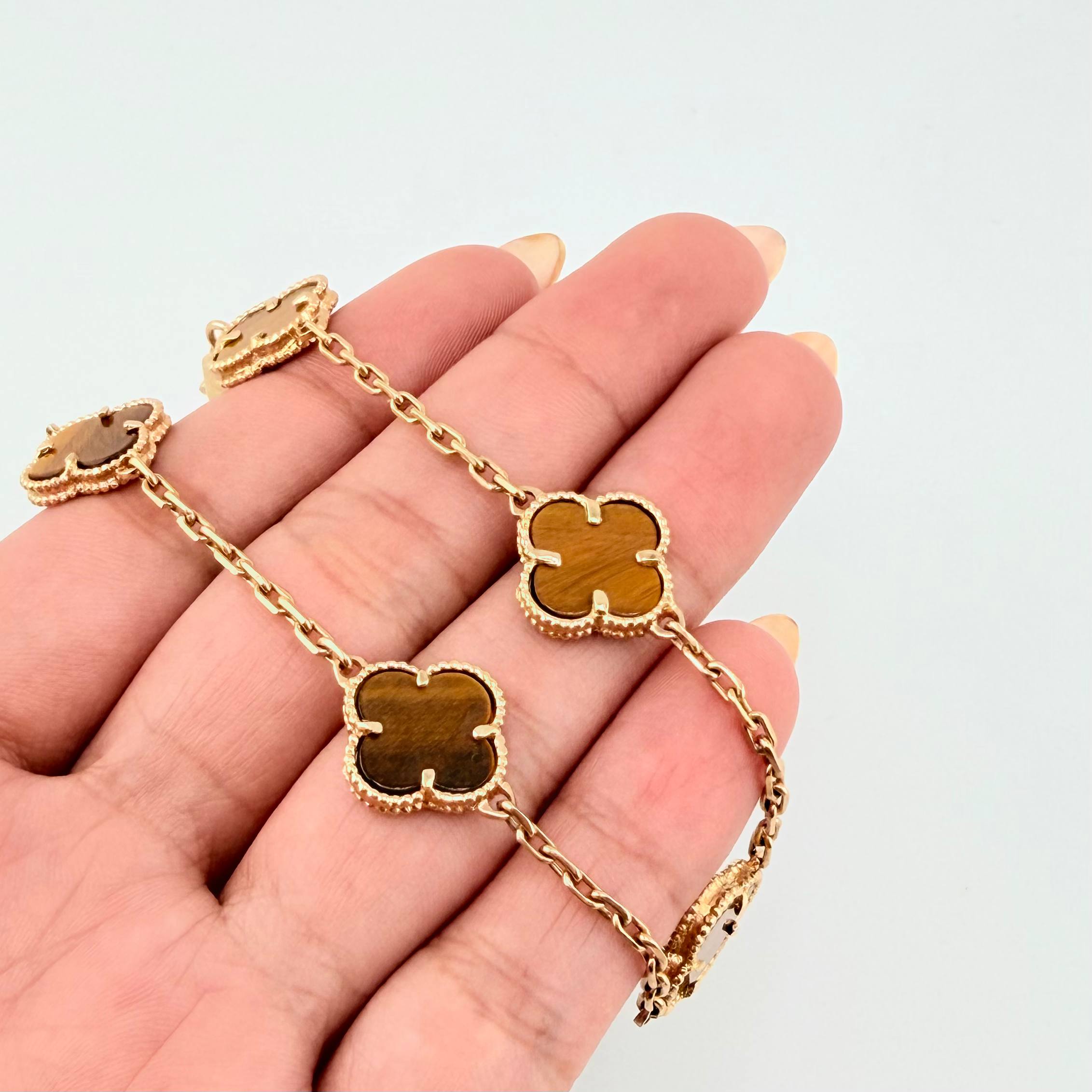 Pulso CajonTrebol 10gr / 18.5cm / 2.2mm Oro Amarillo 18K *