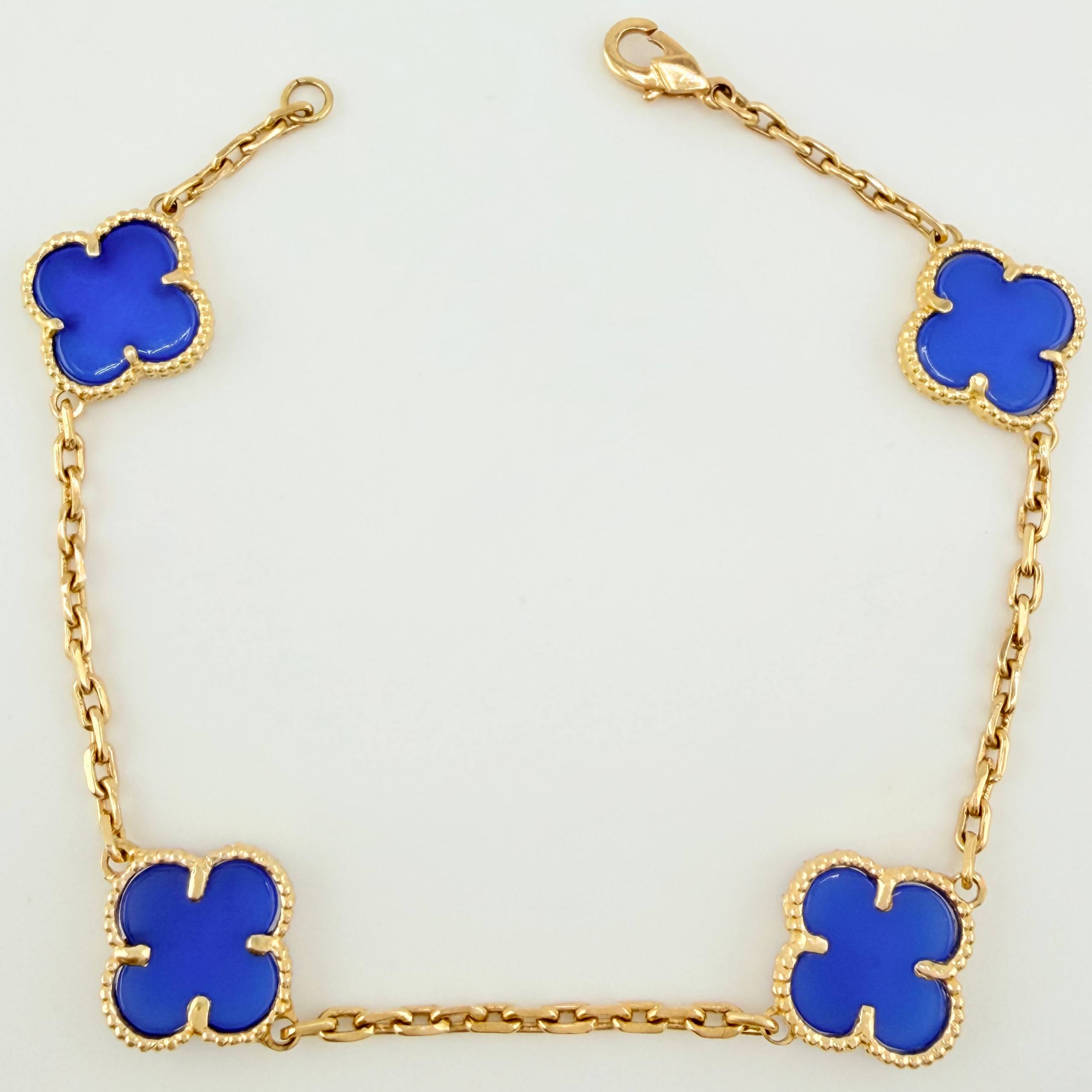 Pulso CajonTrebol 10gr / 19cm / 2.2mm Oro Amarillo 18K *