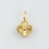 Dije Trebol Dorado 2gr / 1.9cm / Oro Amarillo Nac.Esp. 18K *
