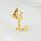 Dije Corona Letra L 1.55gr / 2.6cm / Oro Amarillo 18K