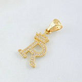 Dije Corona Letra R 1.75gr / 2.6cm / Oro Amarillo 18K *