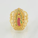 Anillo Virgen de Guadalupe 8.2g / T10 1/4 Oro Amarillo 18K
