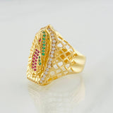 Anillo Virgen de Guadalupe 8.2g / T10 1/4 Oro Amarillo 18K