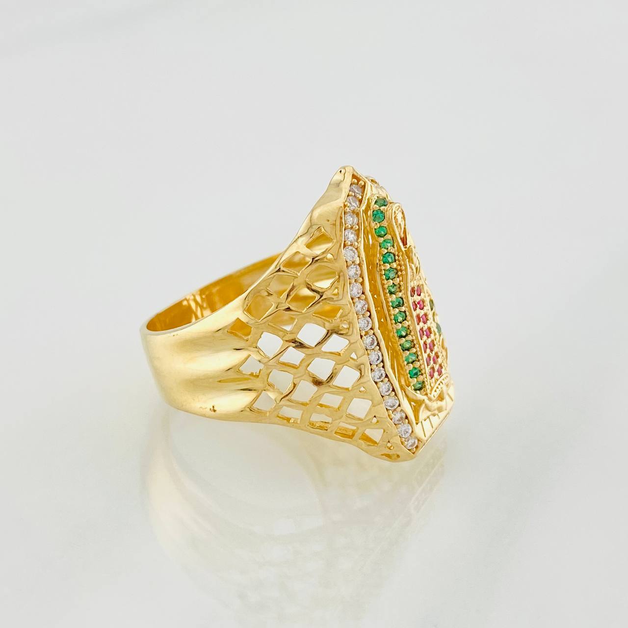 Anillo Virgen de Guadalupe 8.2g / T10 1/4 Oro Amarillo 18K