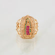 Anillo Virgen Guadalupe 4.9g / T7 1/4 Oro Rosa 18K