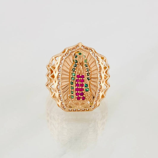 Anillo Virgen Guadalupe 4.9g / T7 1/4 Oro Rosa 18K