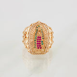 Anillo Virgen Guadalupe 4.9g / T7 1/4 Oro Rosa 18K