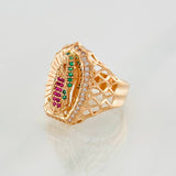 Anillo Virgen Guadalupe 4.9g / T7 1/4 Oro Rosa 18K