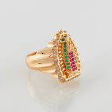 Anillo Virgen Guadalupe 7g / T6 3/4 Oro Rosa 18K