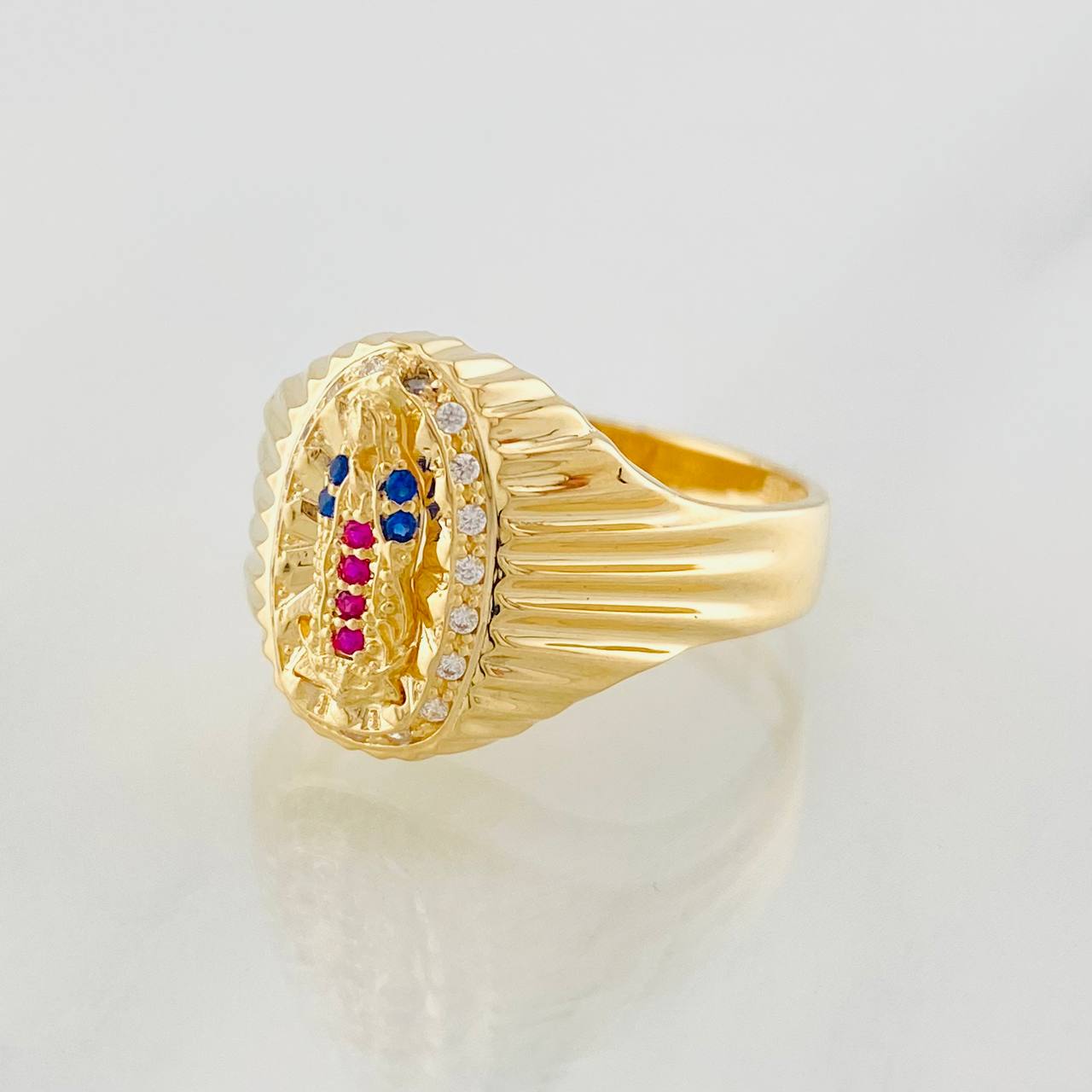 Anillo Virgen de Guadalupe 4.6g / T7 1/4 Oro Amarillo 18K