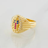 Anillo Virgen de Guadalupe 4.7g / T8 Oro Amarillo 18K
