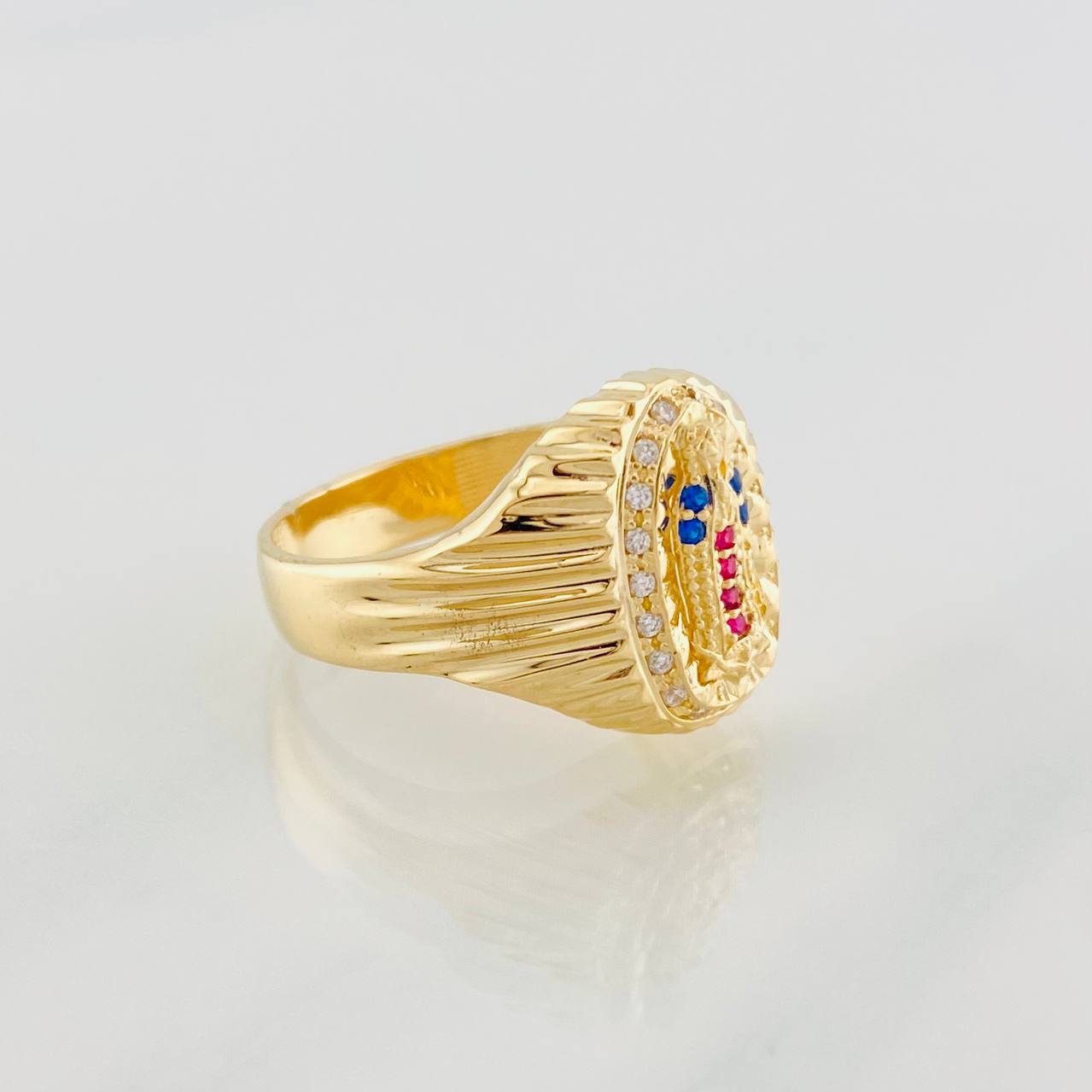 Anillo Virgen de Guadalupe 4.6g / T7 1/4 Oro Amarillo 18K
