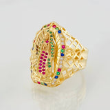 Anillo Virgen de Guadalupe 8.2g / T11 1/4 Oro Amarillo 18K