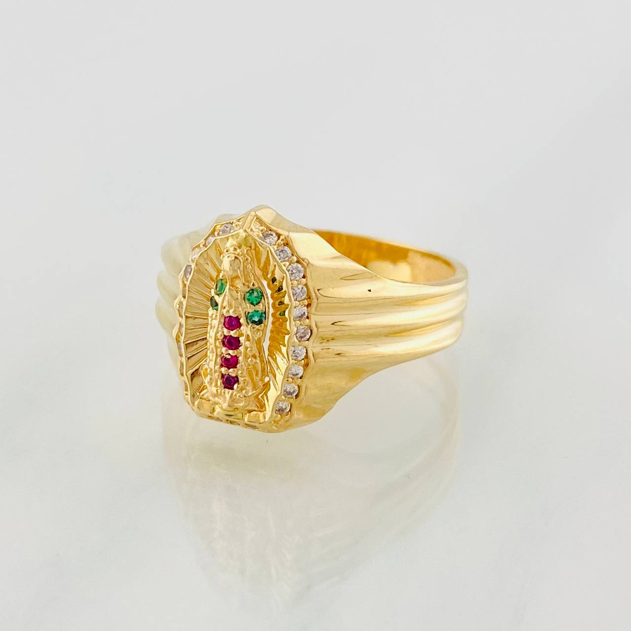 Anillo Virgen de Guadalupe 4.4g / T8 Oro Amarillo 18K