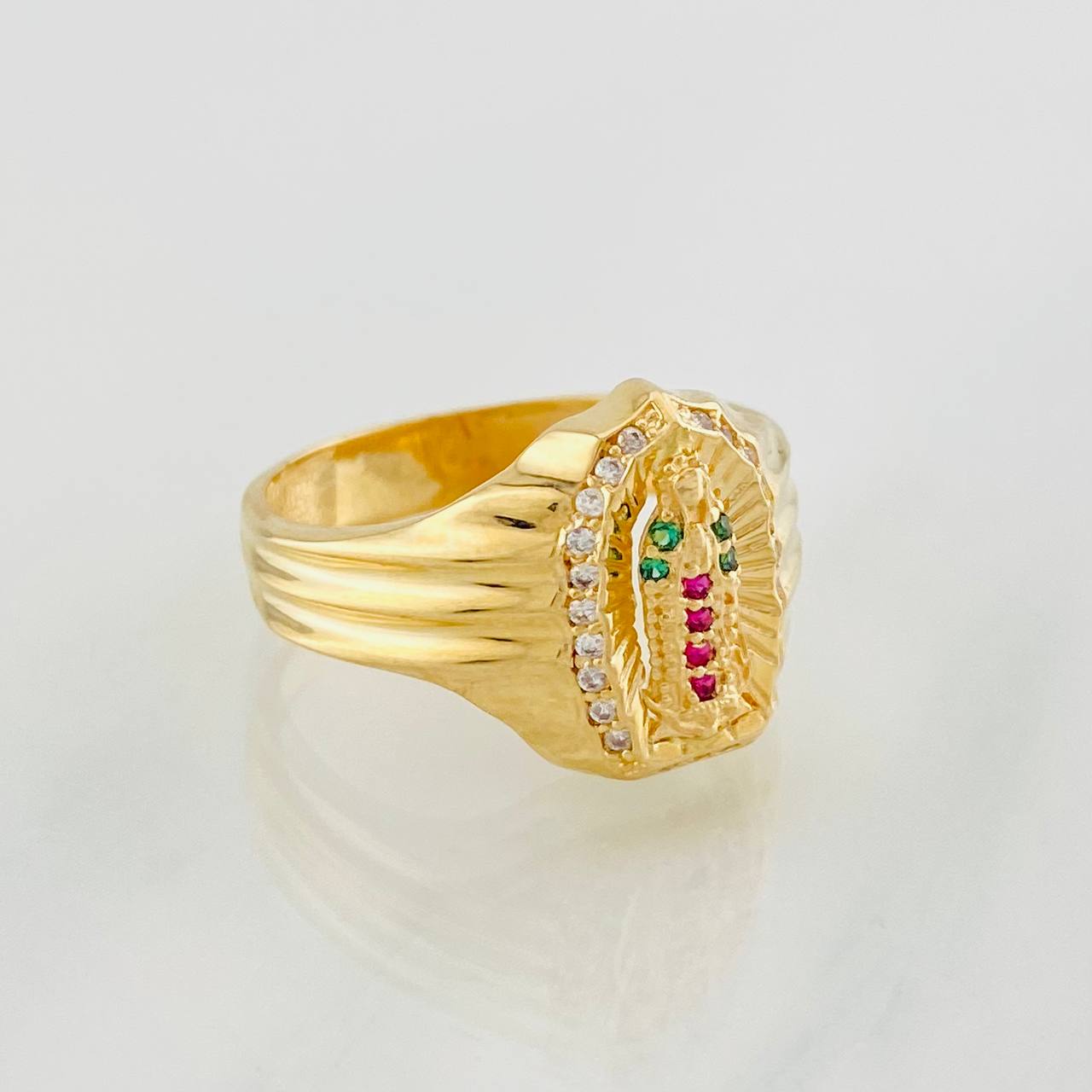 Anillo Virgen de Guadalupe 4.4g / T8 Oro Amarillo 18K
