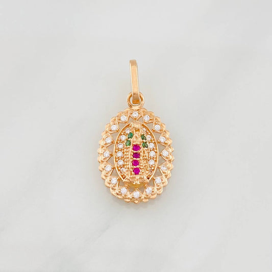 Dije Virgen de Guadalupe 1.65g / 2.2cm Oro Rosa 18K