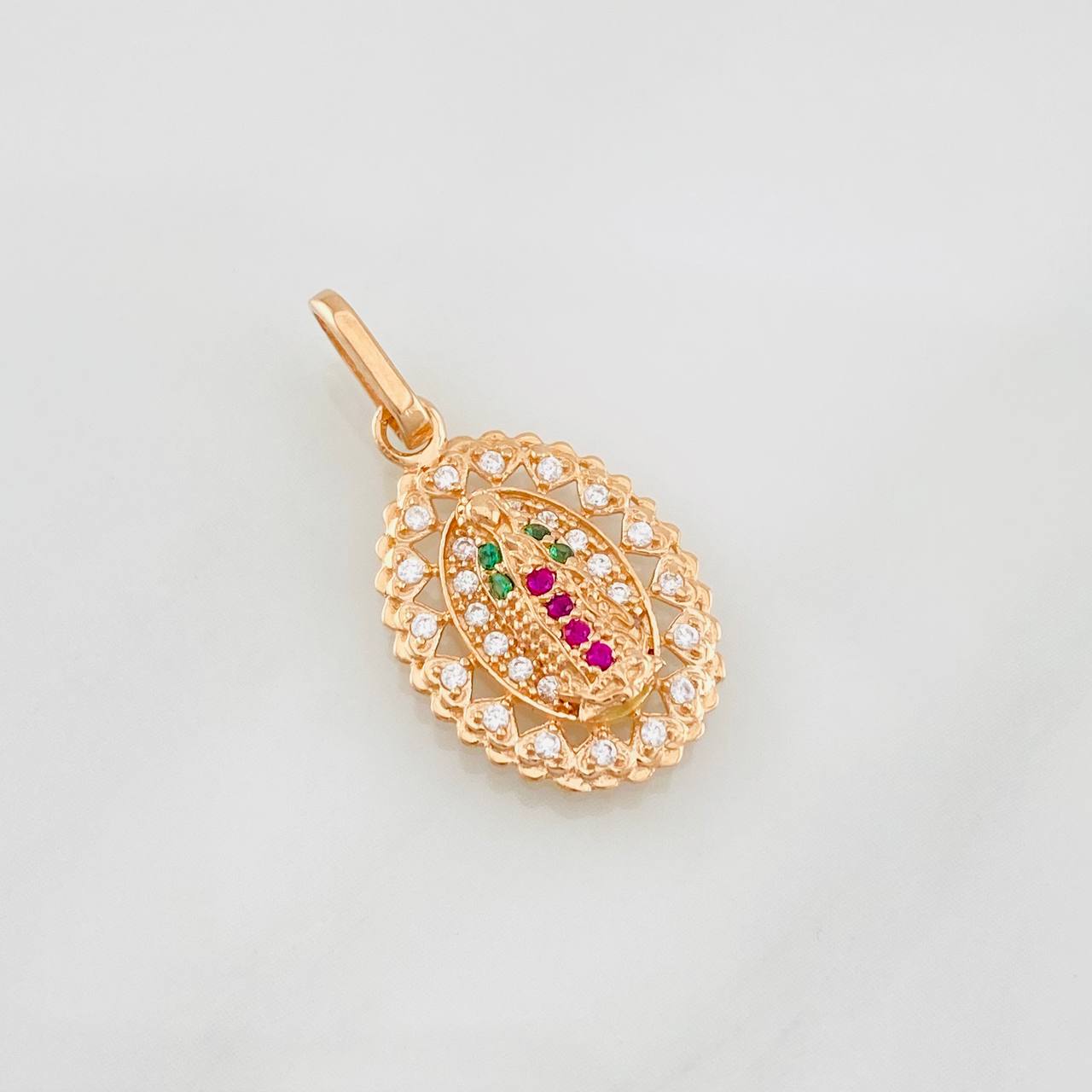 Dije Virgen de Guadalupe 1.65g / 2.2cm Oro Rosa 18K