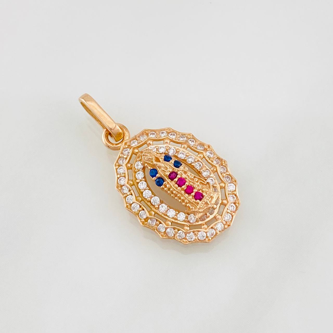 Dije Virgen de Guadalupe 1.6g / 2.5cm Oro Rosa 18K