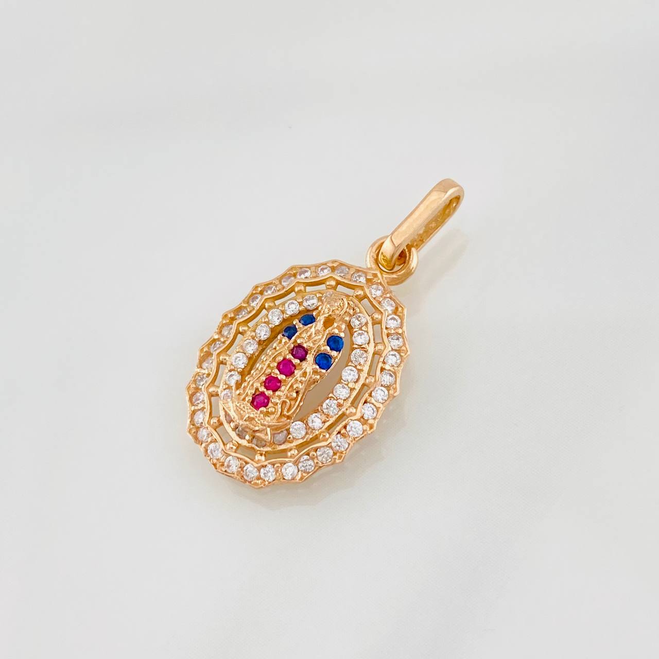 Dije Virgen de Guadalupe 1.6g / 2.5cm Oro Rosa 18K