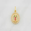Dije Medalla Virgen Guadalupe 1.7g / 2.3cm Oro Amarillo 18K