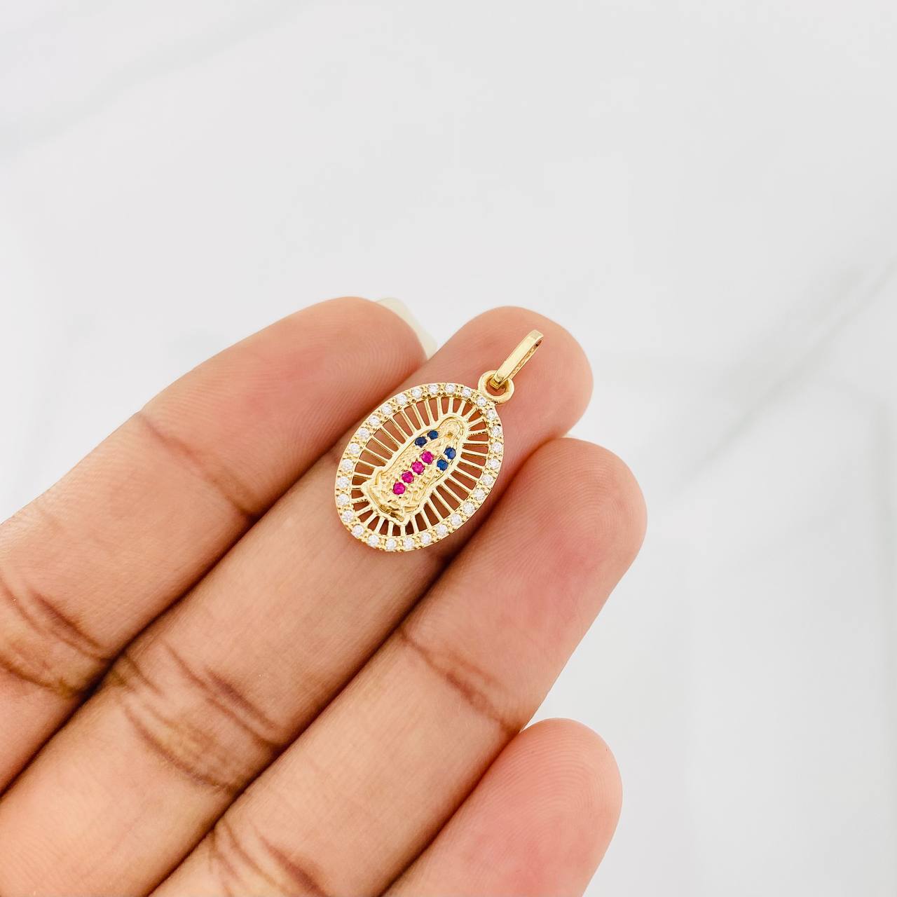 Dije Virgen de Guadalupe 1.6g / 2.5cm Oro Amarillo 18K