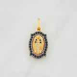 Dije Virgen de Guadalupe 2.25g / 2.3cm Dos Oros Negro Amarillo 18K