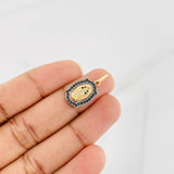 Dije Virgen de Guadalupe 2.25g / 2.3cm Dos Oros Negro Amarillo 18K