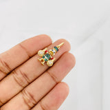 Dije Pato Bolsas de Dinero 2.8g / 2.5cm Tres Oros 18K