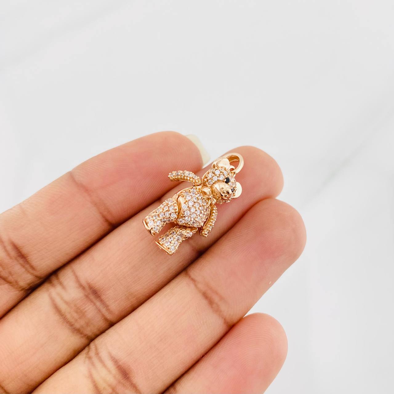 Dije Oso Articulado 4.2g / 2.5cm Oro Rosa 18K